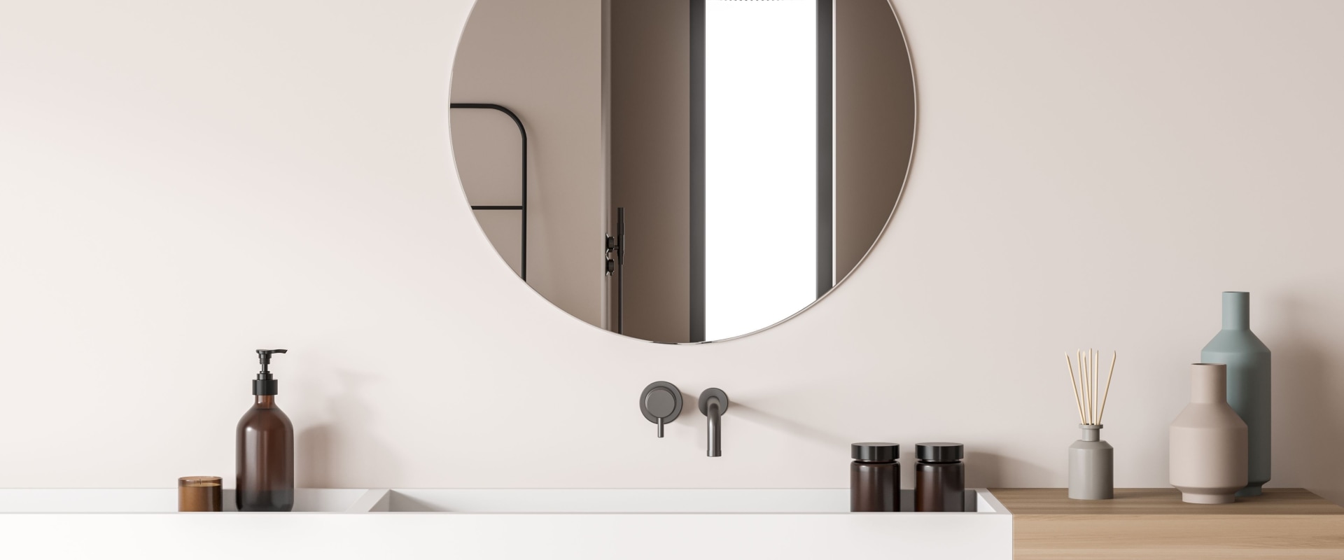View of Bathroom Tile Mirrors - An Overview of Design Ideas