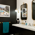 Black and White Color Combinations for Bathrooms