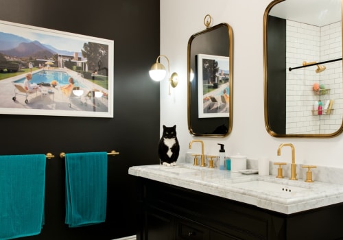 Black and White Color Combinations for Bathrooms